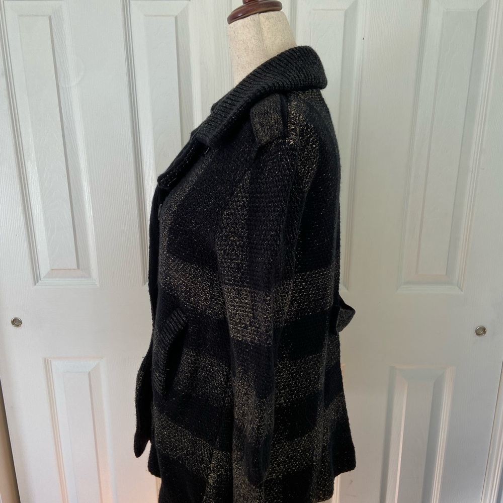 Burberry Plaid Knit Coat - Picture 2 of 8